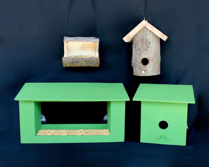 Four bird devices from woodworking plans