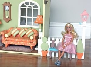 Right side view of the Barbie House