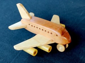 Jet airplane from the Plump'N'Tuff woodworking plan set