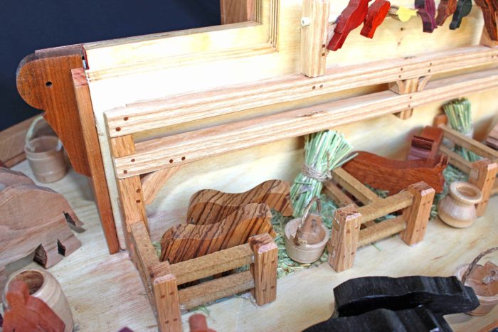 Zebras are fashioned from Zebra Wood