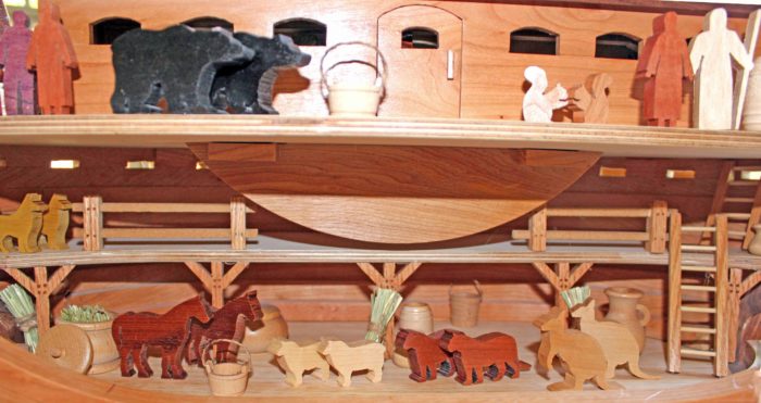 Features in the interior of Noah's Ark woodwokring plan
