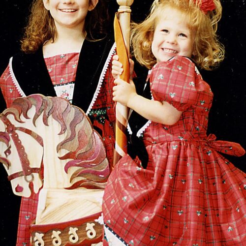 a wood rocking horse like those on carousels. woodworking