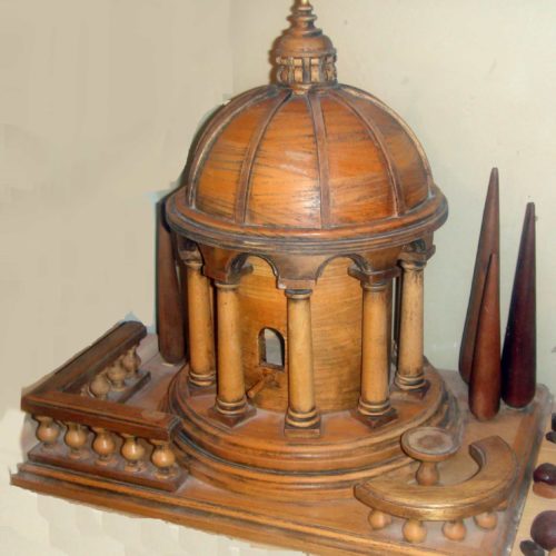 An Italian birdhouse that has been antiqed