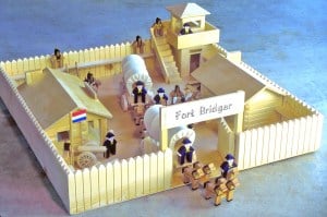 Dozens of extra parts with the cavalry fort and easy to make from wood patterns