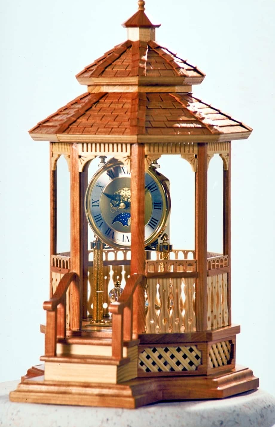 Gazebo Mantle Clock Woodworking Plan - Forest Street Designs