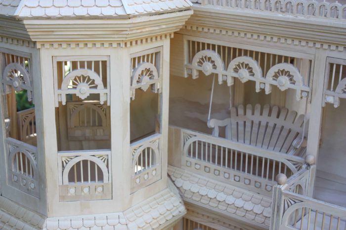 Victorian gingerbread is throughout this spacious project. Woodworking plans for these parts are full size