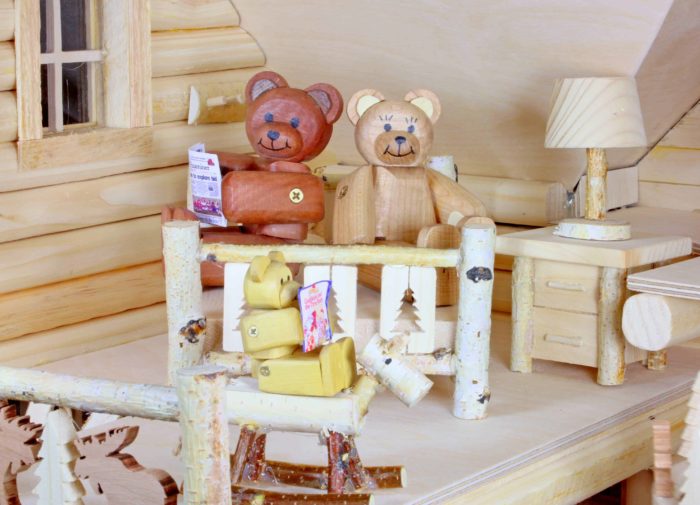 Pine and birch limbs shown in the furniture