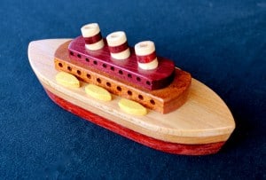 Woodworking plan for a ship from the Plump'N'Tuff group