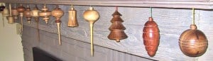 Traditional holiday turnings for the Christmas Tree or mantle