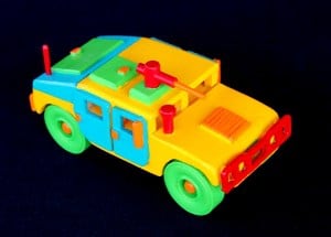 One of many vehicles in the Plump'N'Tuff woodworking plan package