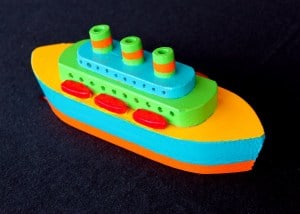 Ocean ship from the Plump'N'Tuff woodworking plan set