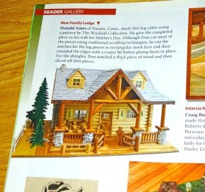 Customer 's completed project from our wood plan set