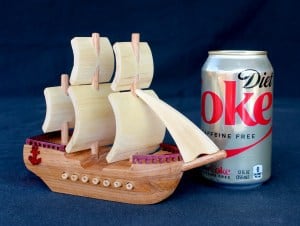 Sail boat, part of a large woodworking plan set