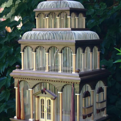 Easier to make than it looks fashioned from dowels and picture frame like construction