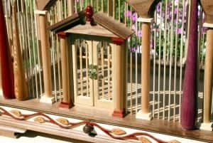 Woodworking plan for a large, functional bird cage