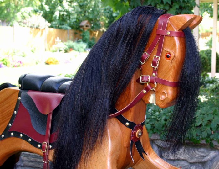 Victorian Rocking Horse like carved horses in England but no carving needed