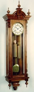 Elegants in a clock design more than 200 years