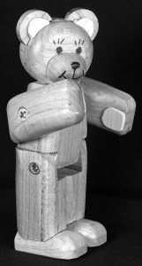 Moving features on the bear, patterns are full size