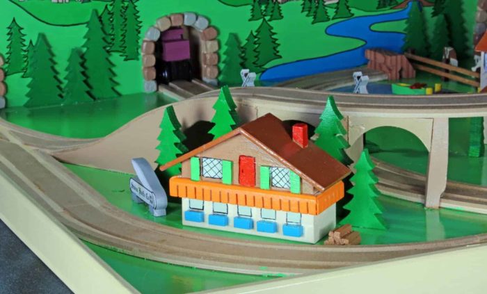 Swiss scene with trestle from the Alpine Train playset