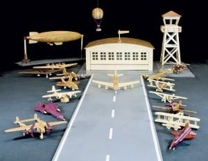 Woodworking plan for building a complete airfield with planes