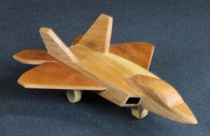 F-22 woodworking plan war plane from the Plump"N" Tuff package