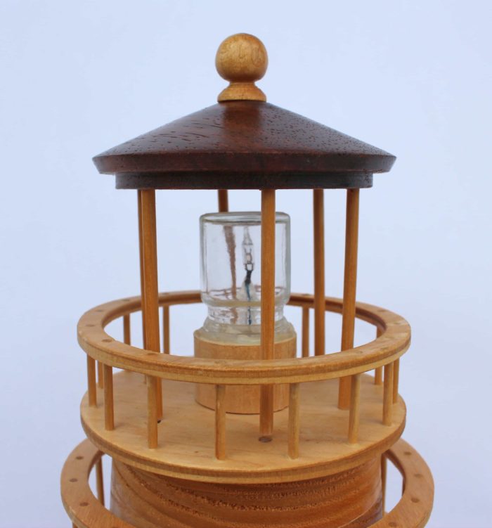 Authentic looking light in the Lighthouse Woodworking plan