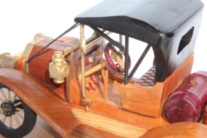 Woodworking plan to build a wood model of a Model T Ford