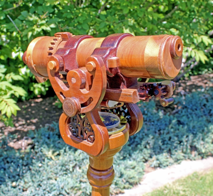 Woodworking plan showing top of the Pedestal Kaleidoscope