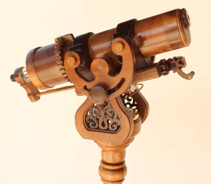 View of the top of the Pedestal Kaleidoscope woodworking plan