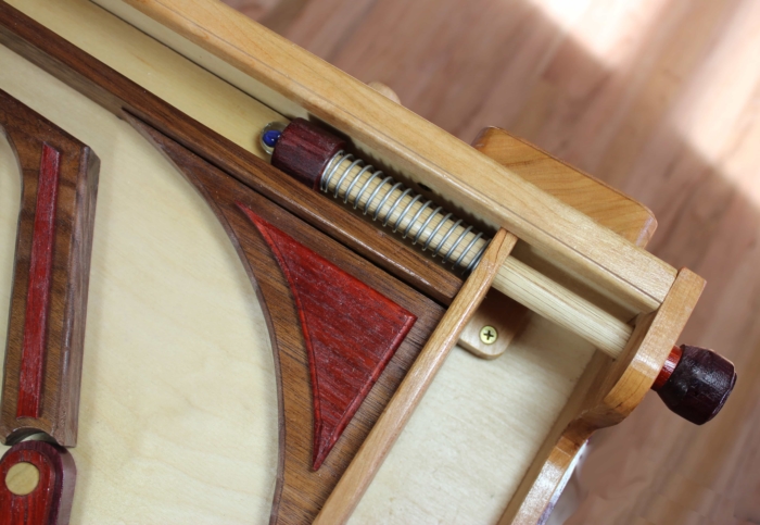 Launcher on the Marble Pinball Machine woodworking plan